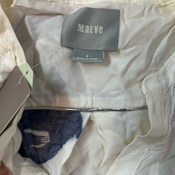 Orange and Blue Patterned Blouse - Picture 4 of 7